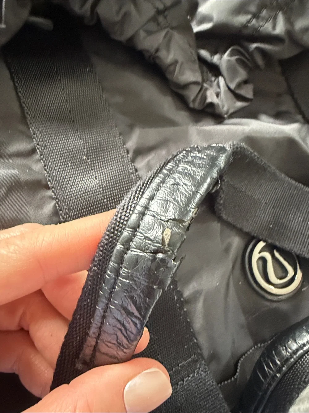 lululemon athletica Black Convertible Tote Backpack